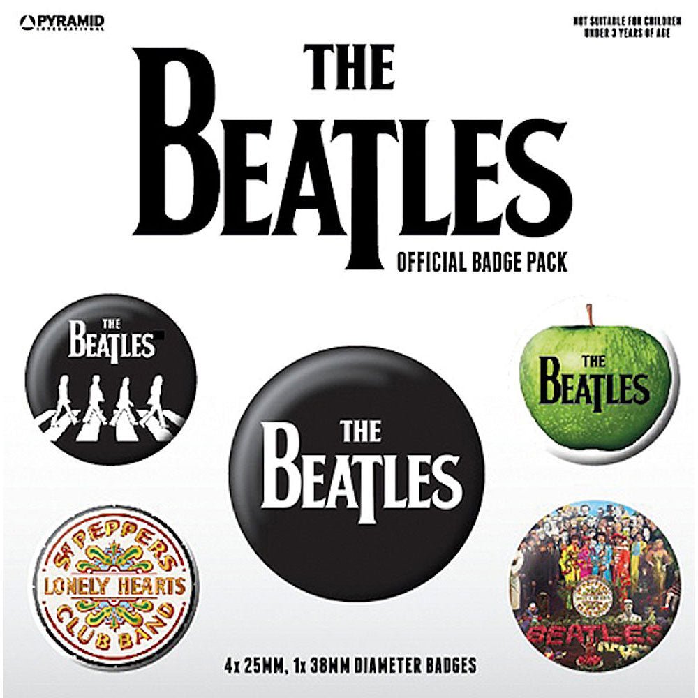 THE BEATLES ビートルズ (結成 65周年 ) - The Beatles 5個セット / バッジ - PGS